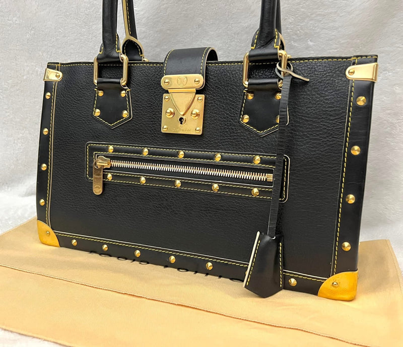 Louis Vuitton Black/ Noir Suhali Leather Le Fabuleux
