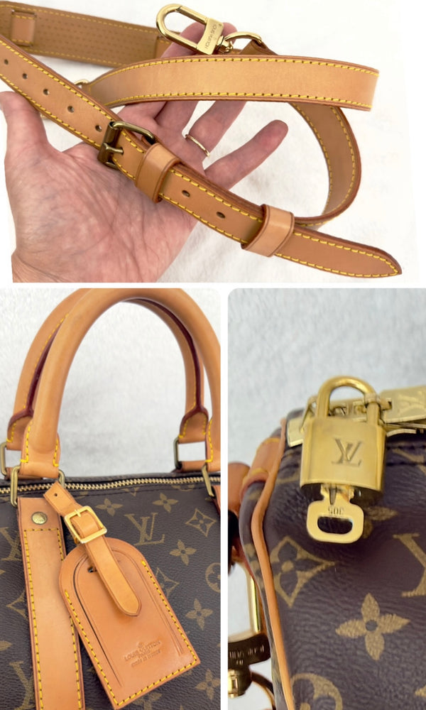 Louis Vuitton Monogram Keepall 55 Bandoulière Duffle