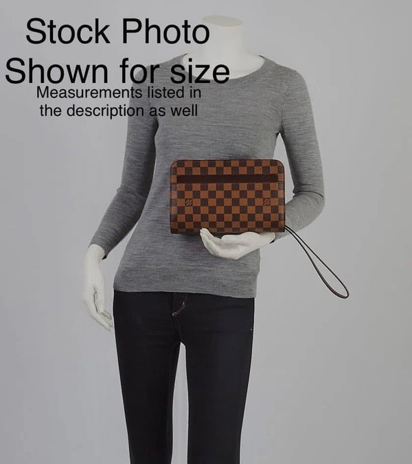 Louis Vuitton Ebene Saint Louis Pochette Clutch/ Wristlet
