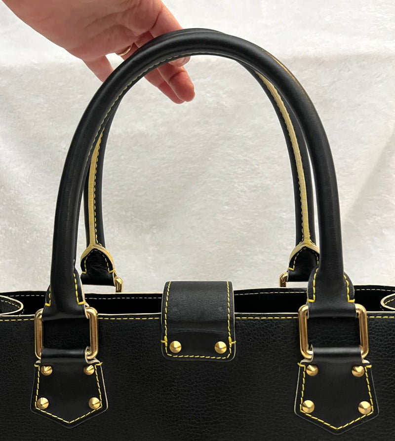 Louis Vuitton Black/ Noir Suhali Leather Le Fabuleux