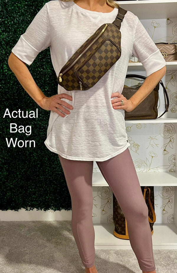 Louis Vuitton Damier Ebene Melville Bum Bag