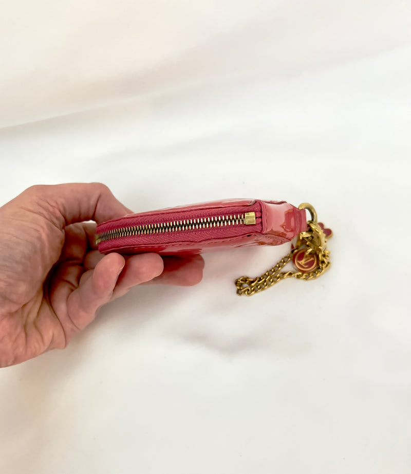 Louis Vuitton Vernis Heart Coin Pouch/ Charm