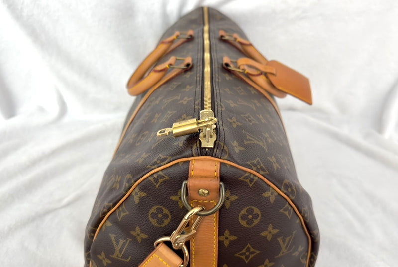 Louis Vuitton Monogram Keepall 55 Bandoulière Duffle