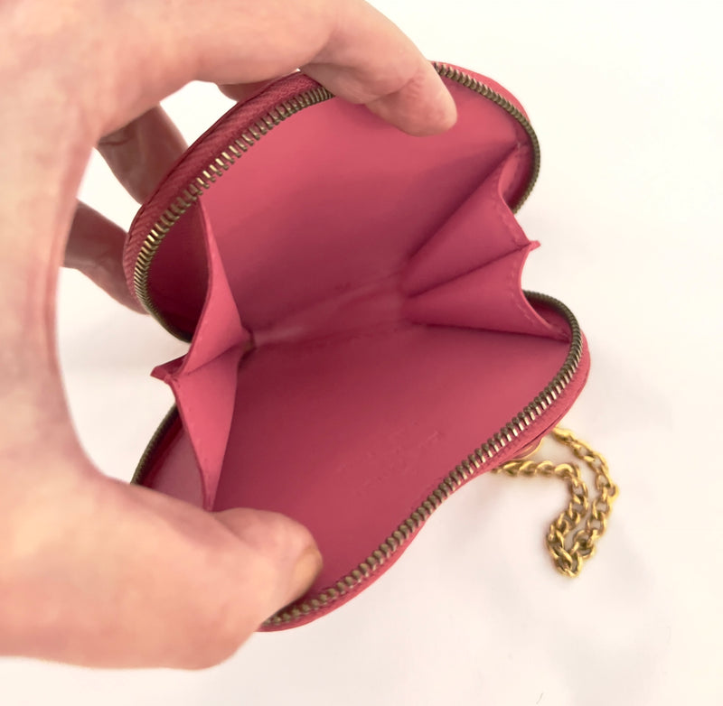 Louis Vuitton Vernis Heart Coin Pouch/ Charm