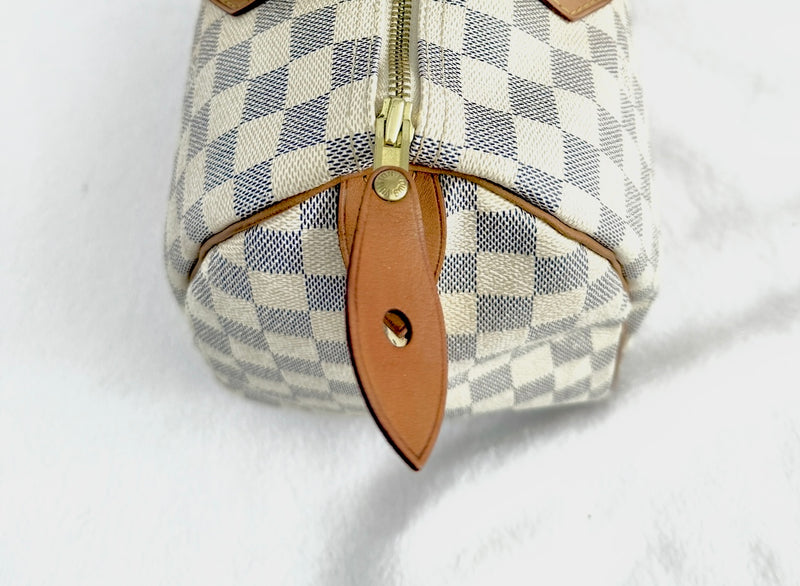 Louis Vuitton Damier Azur Speedy 30 With Lock & Key