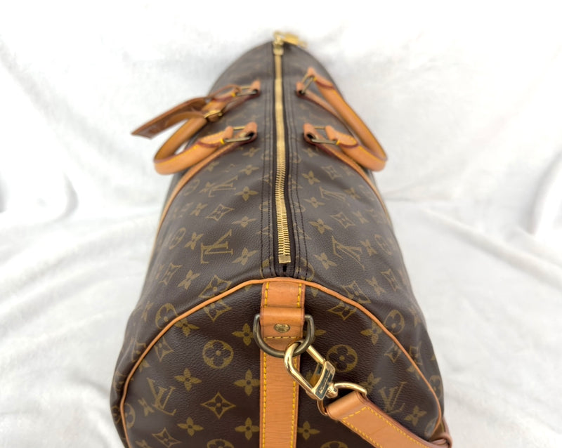 Louis Vuitton Monogram Keepall 55 Bandoulière Duffle