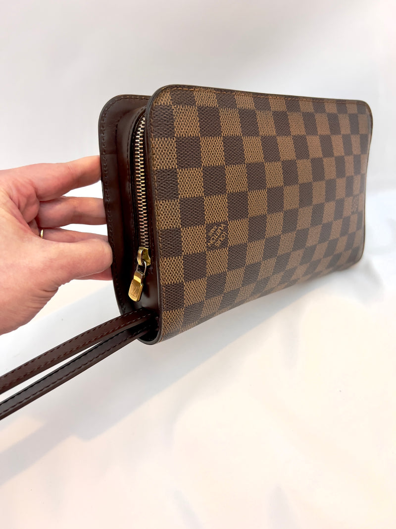 Louis Vuitton Ebene Saint Louis Pochette Clutch/ Wristlet