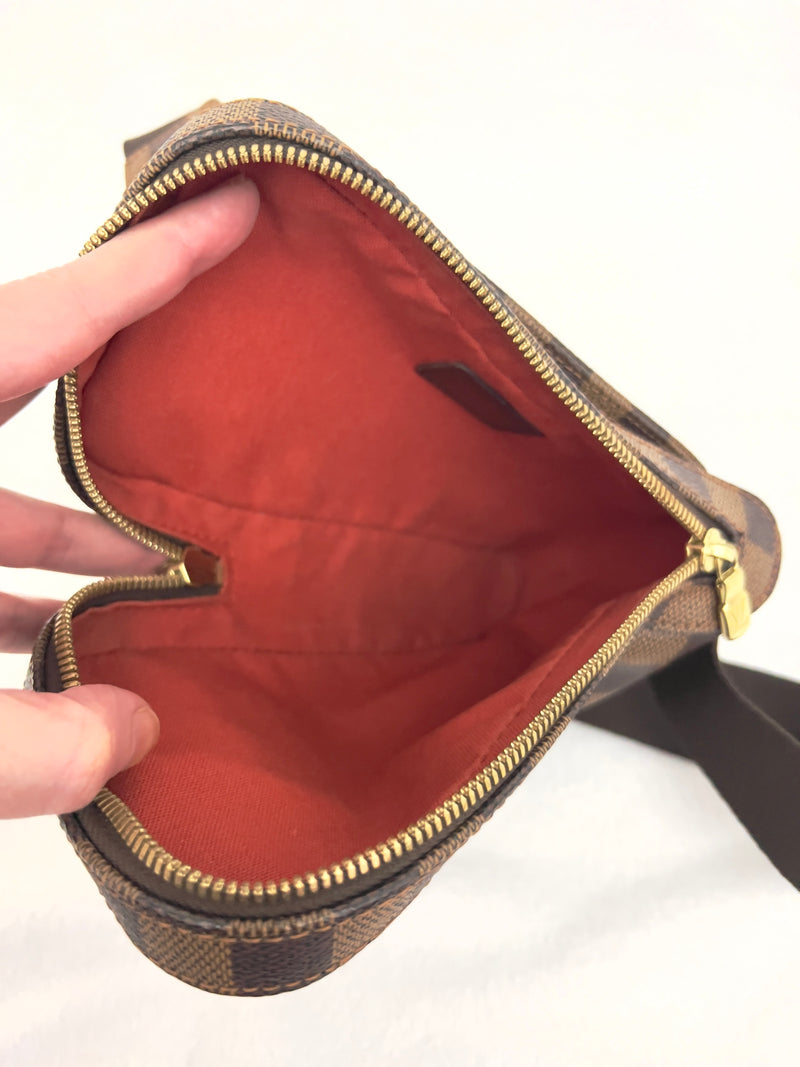 Louis Vuitton Damier Ebene Geronimos Belt/ Sling/ Bum Bag