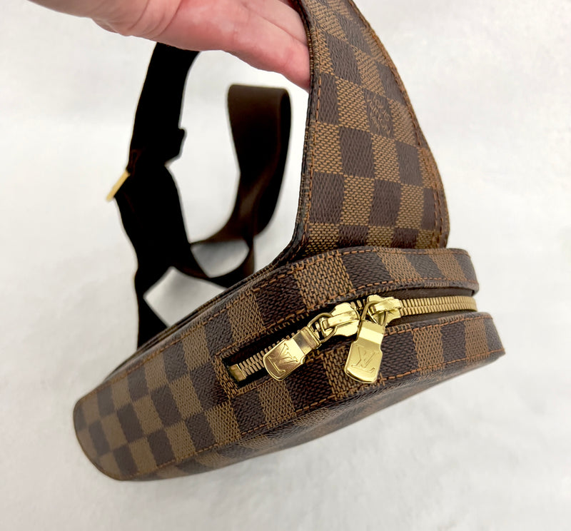 Louis Vuitton Damier Ebene Geronimos Belt/ Sling/ Bum Bag
