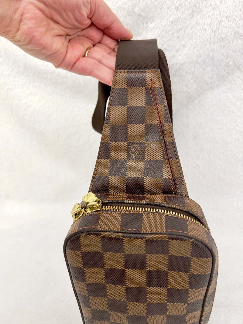 Louis Vuitton Damier Ebene Geronimos Belt/ Sling/ Bum Bag