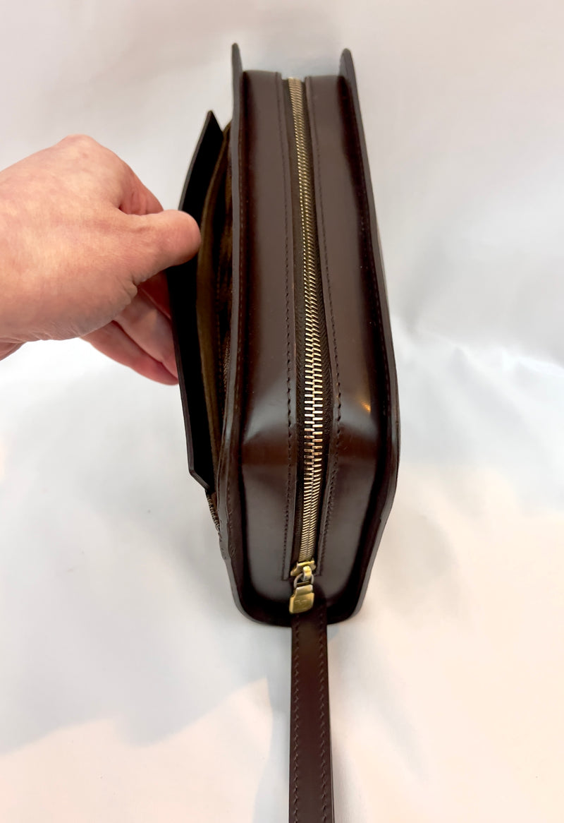 Louis Vuitton Ebene Saint Louis Pochette Clutch/ Wristlet