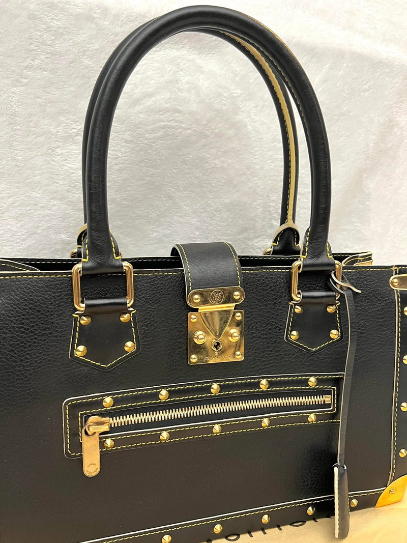 Louis Vuitton Black/ Noir Suhali Leather Le Fabuleux