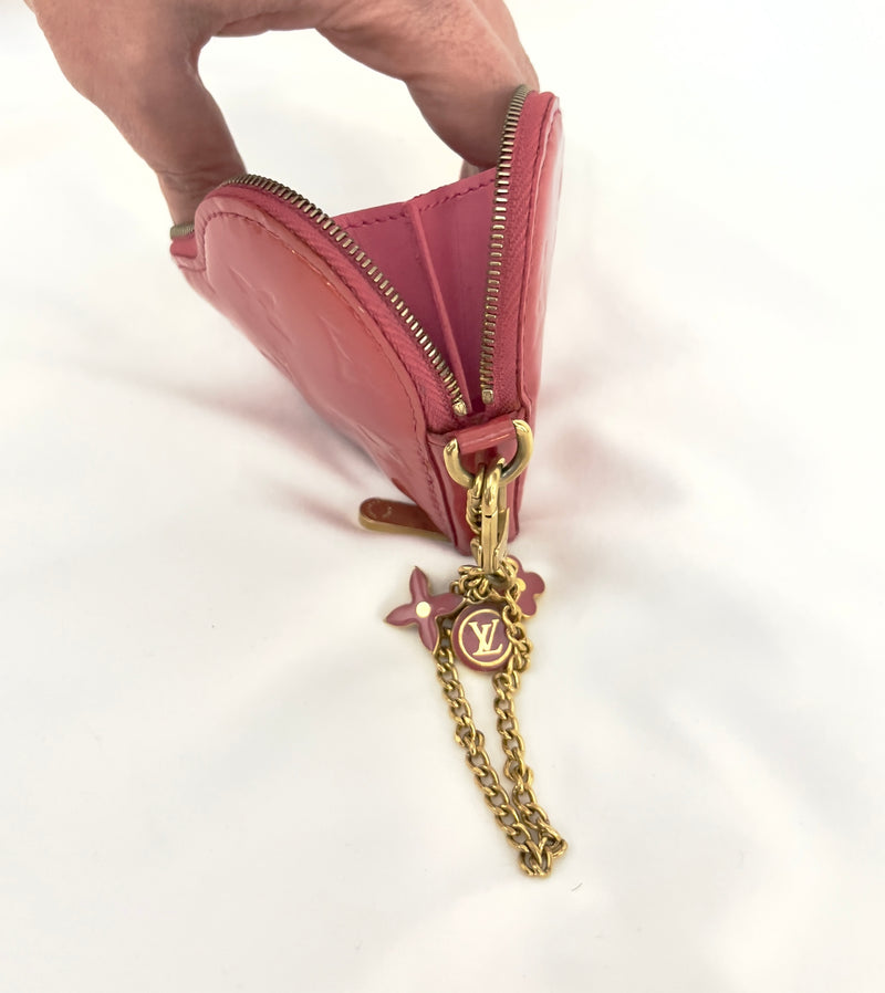 Louis Vuitton Vernis Heart Coin Pouch/ Charm