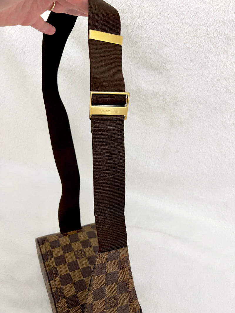 Louis Vuitton Damier Ebene Geronimos Belt/ Sling/ Bum Bag