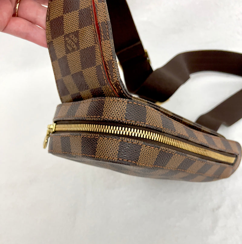 Louis Vuitton Damier Ebene Geronimos Belt/ Sling/ Bum Bag