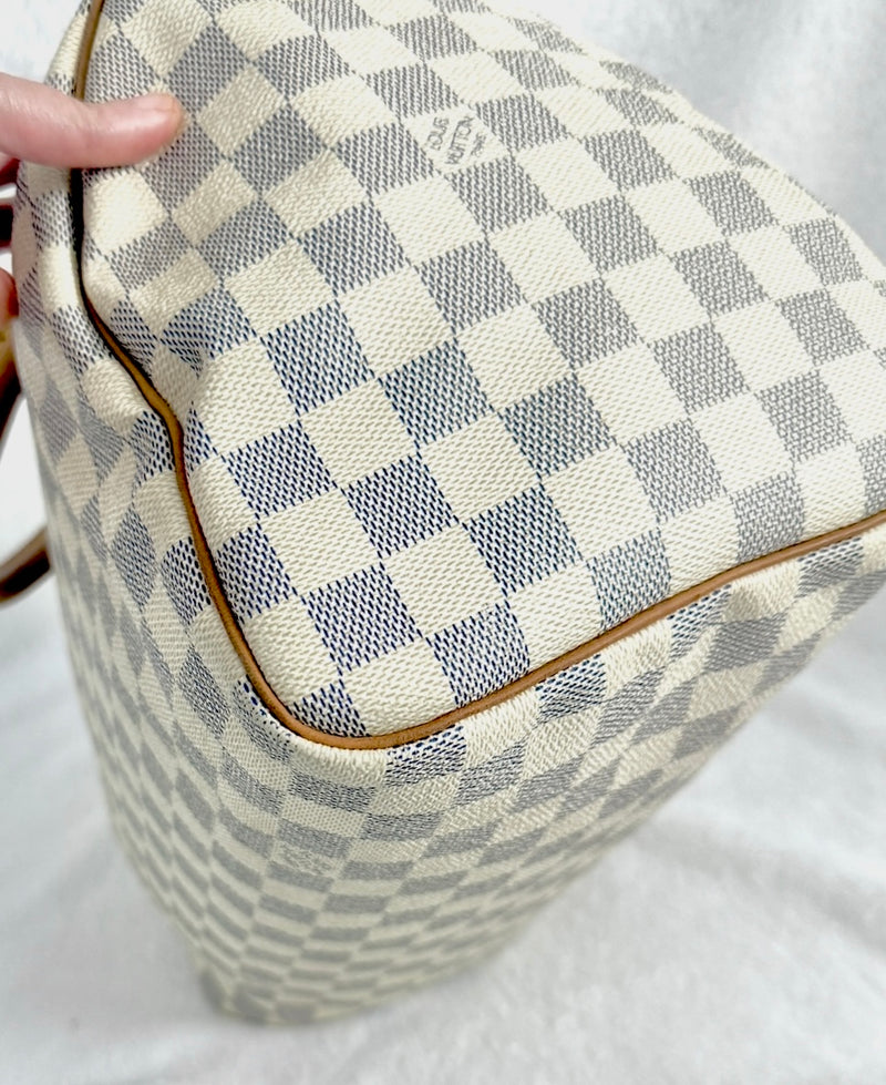 Louis Vuitton Damier Azur Speedy 30 With Lock & Key