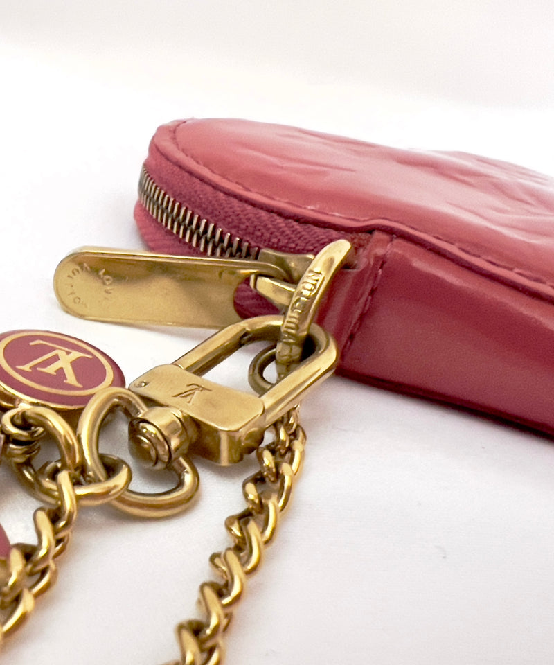 Louis Vuitton Vernis Heart Coin Pouch/ Charm