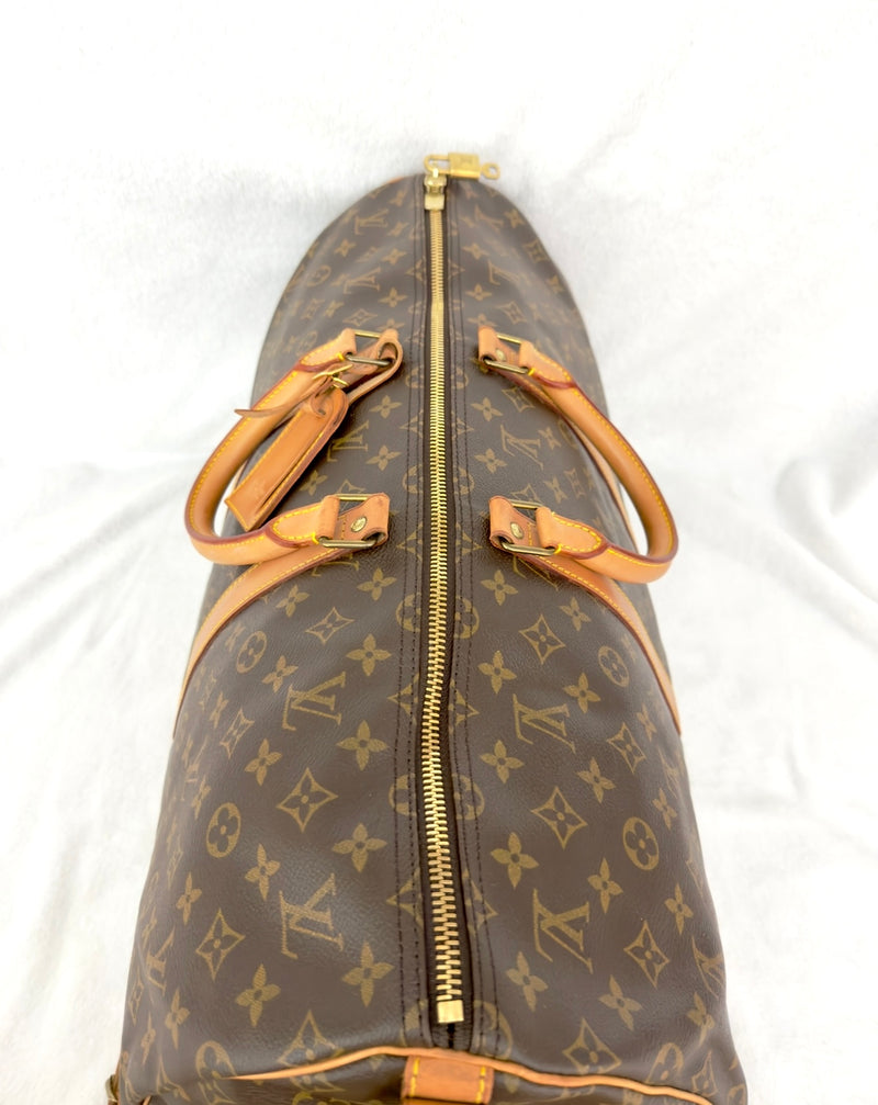 Louis Vuitton Monogram Keepall 55 Bandoulière Duffle