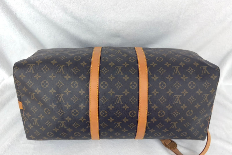 Louis Vuitton Monogram Keepall 55 Bandoulière Duffle
