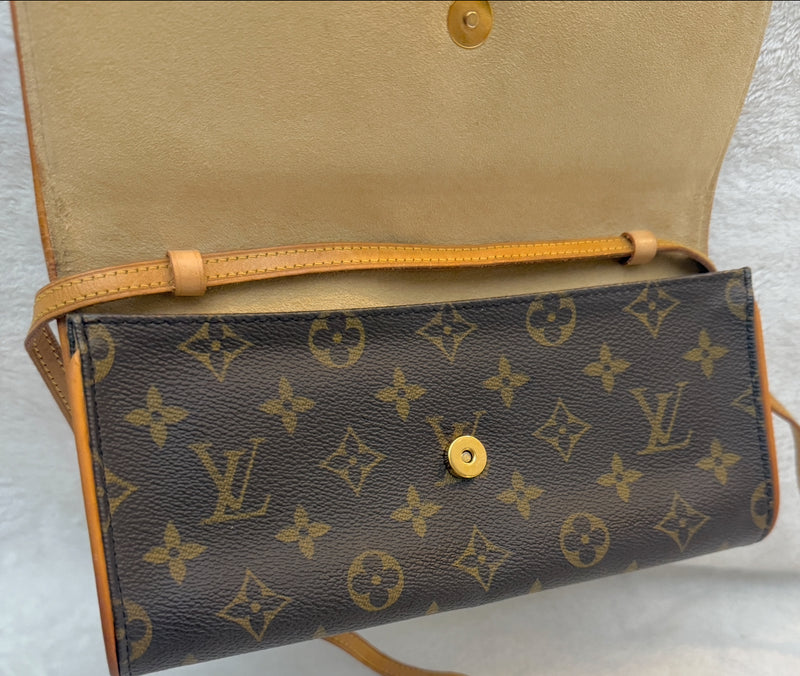 Louis Vuitton Monogram Pochette Twin GM Crossbody
