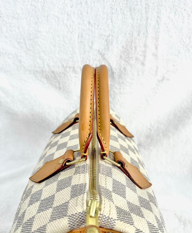 Louis Vuitton Damier Azur Speedy 30 With Lock & Key