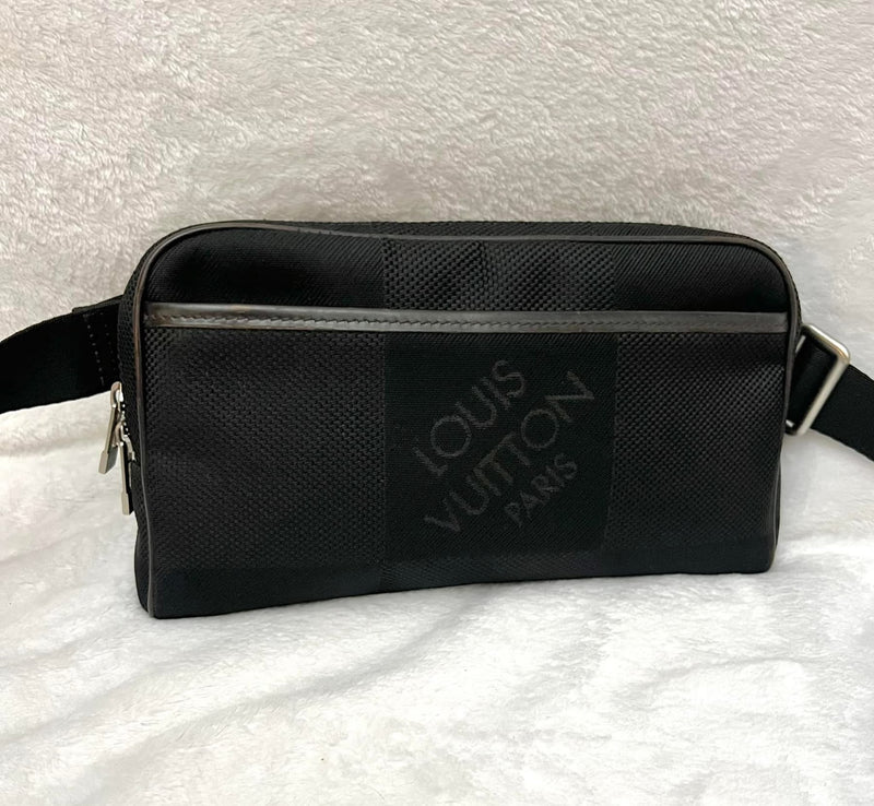 Louis Vuitton Black Damier Geant Acrobat Bum Bag/ Belt Bag