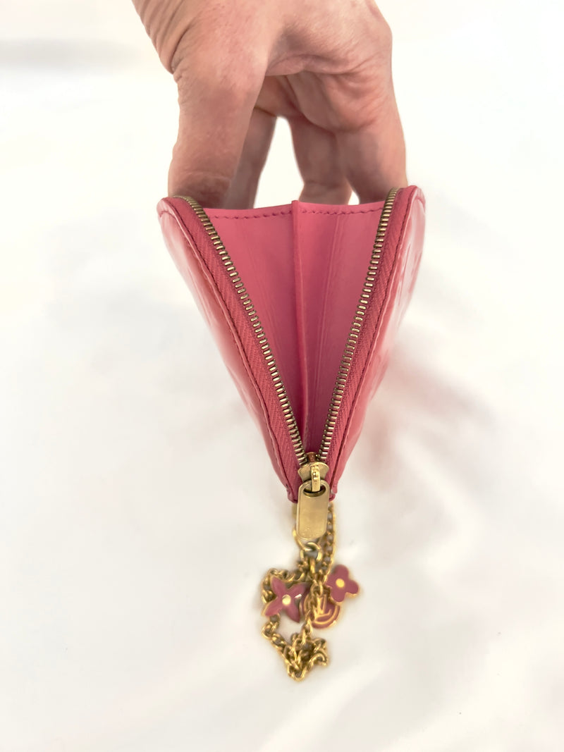 Louis Vuitton Vernis Heart Coin Pouch/ Charm