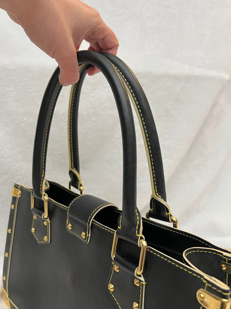 Louis Vuitton Black/ Noir Suhali Leather Le Fabuleux