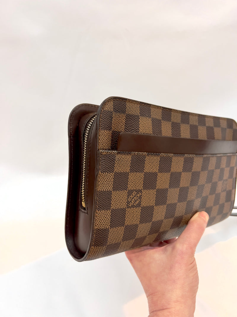 Louis Vuitton Ebene Saint Louis Pochette Clutch/ Wristlet