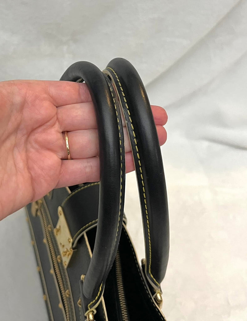 Louis Vuitton Black/ Noir Suhali Leather Le Fabuleux