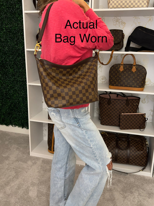 Louis Vuitton Damier Ebene Illovo MM Hobo / Shoulder Bag