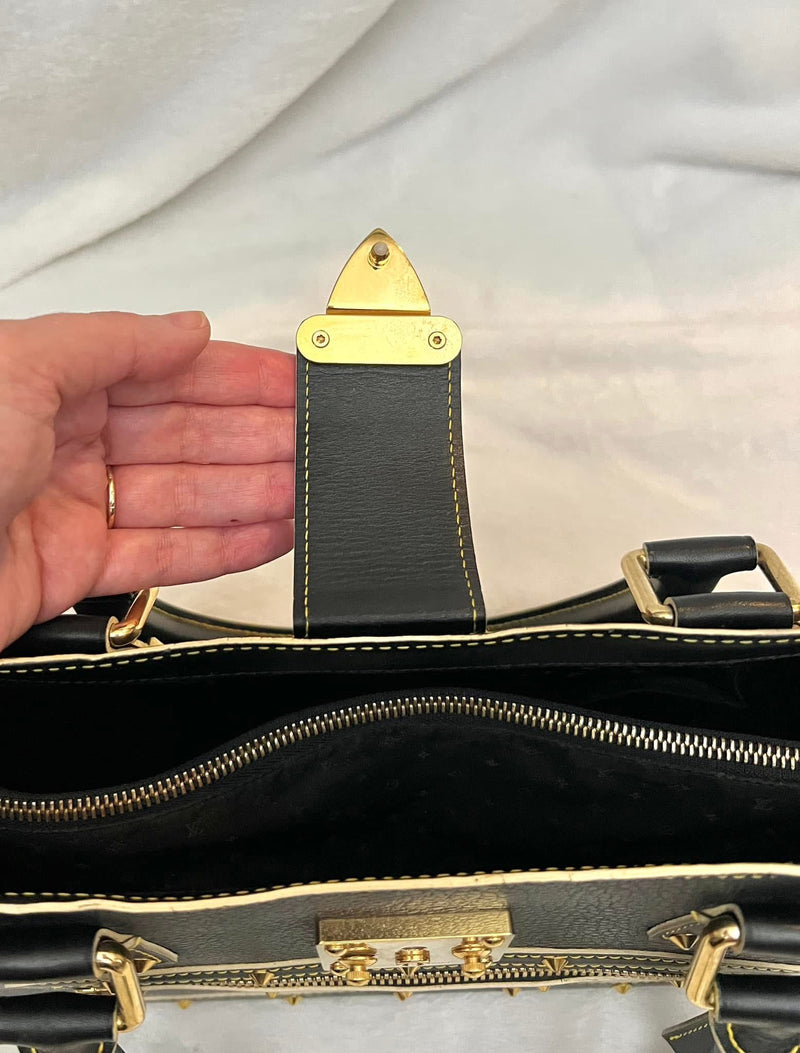Louis Vuitton Black/ Noir Suhali Leather Le Fabuleux