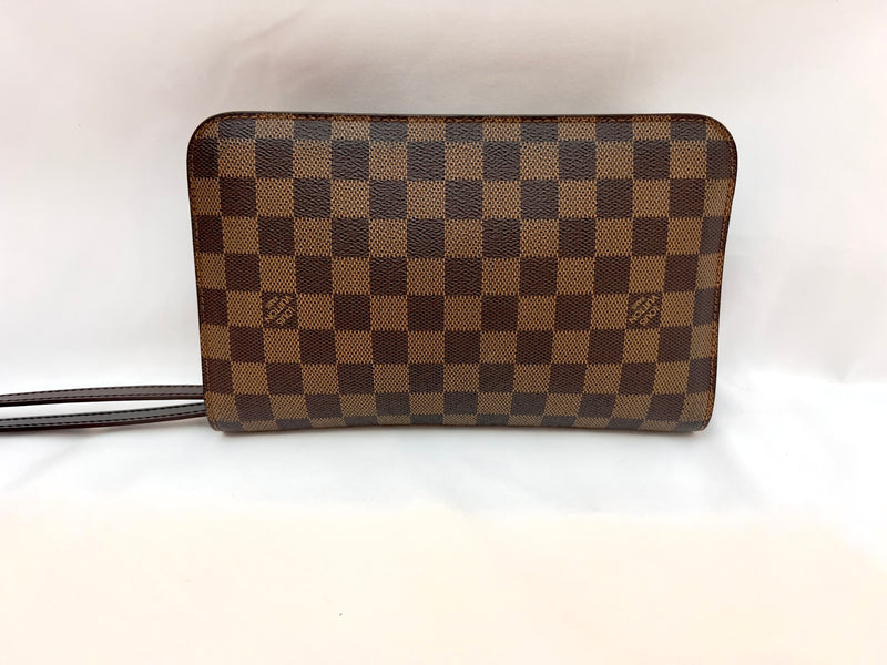 Louis Vuitton Ebene Saint Louis Pochette Clutch/ Wristlet
