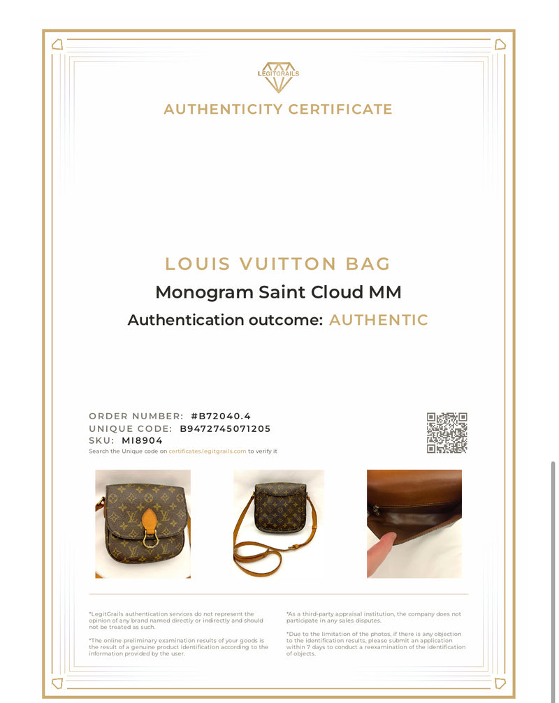 Louis Vuitton Monogram Saint Cloud MM Crossbody