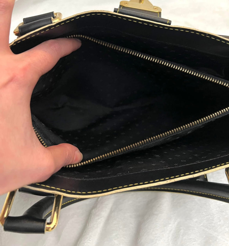 Louis Vuitton Black/ Noir Suhali Leather Le Fabuleux