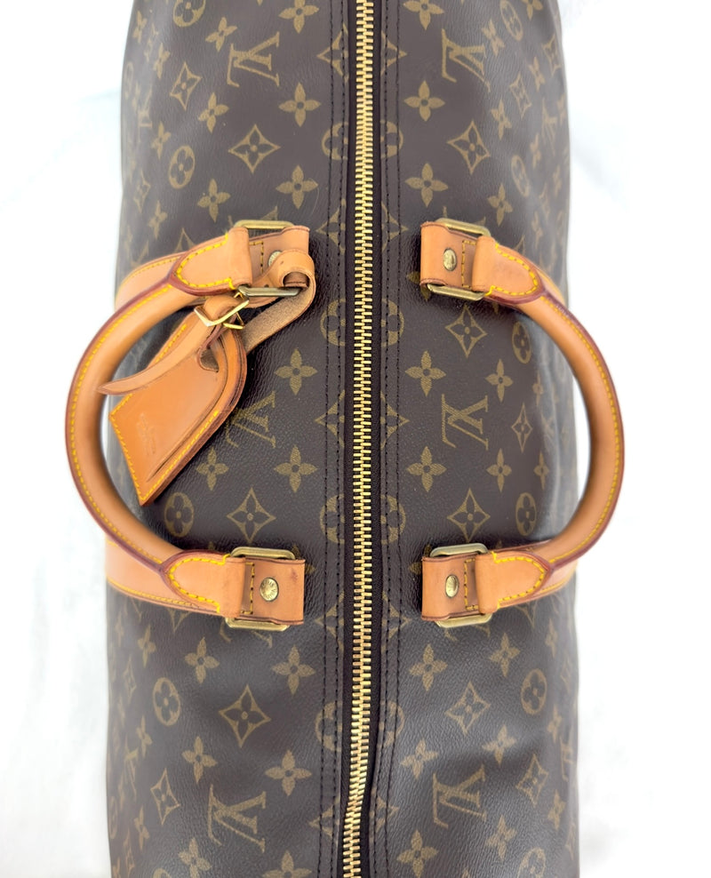 Louis Vuitton Monogram Keepall 55 Bandoulière Duffle