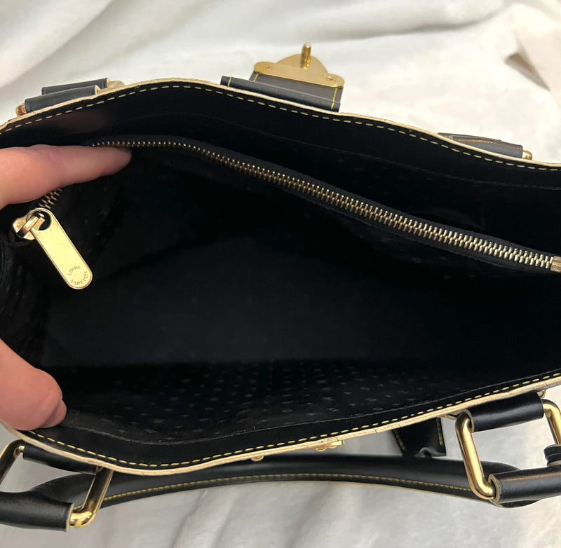 Louis Vuitton Black/ Noir Suhali Leather Le Fabuleux