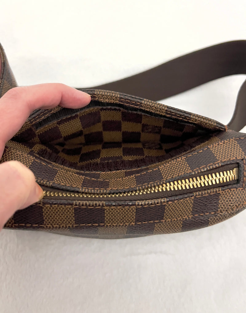 Louis Vuitton Damier Ebene Geronimos Belt/ Sling/ Bum Bag