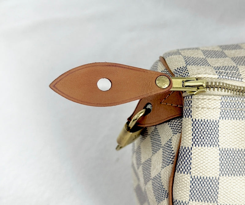 Louis Vuitton Damier Azur Speedy 30 With Lock & Key
