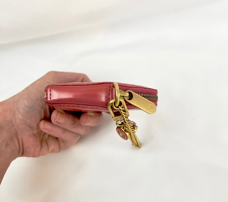 Louis Vuitton Vernis Heart Coin Pouch/ Charm