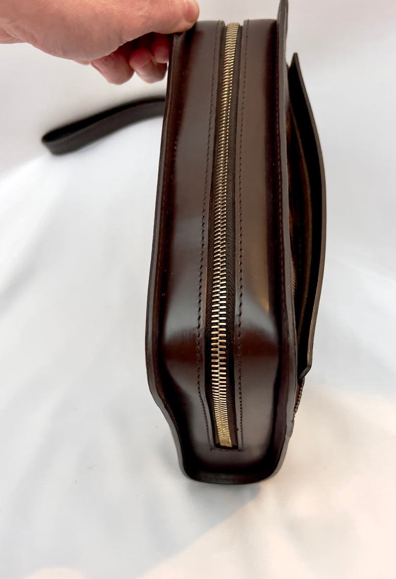 Louis Vuitton Ebene Saint Louis Pochette Clutch/ Wristlet
